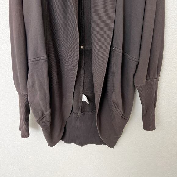 [Wilfred] Aritzia Size Medium M Gray Diderot Open Front Cocoon Cardigan Sweater - Picture 6 of 11